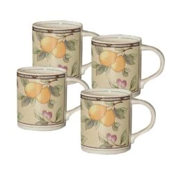 MIKASA Garden Harvest® Mugs, Set Of 4