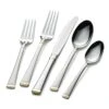 MIKASA Gold Accent Harmony 65 Piece Flatware Set, Service For 12