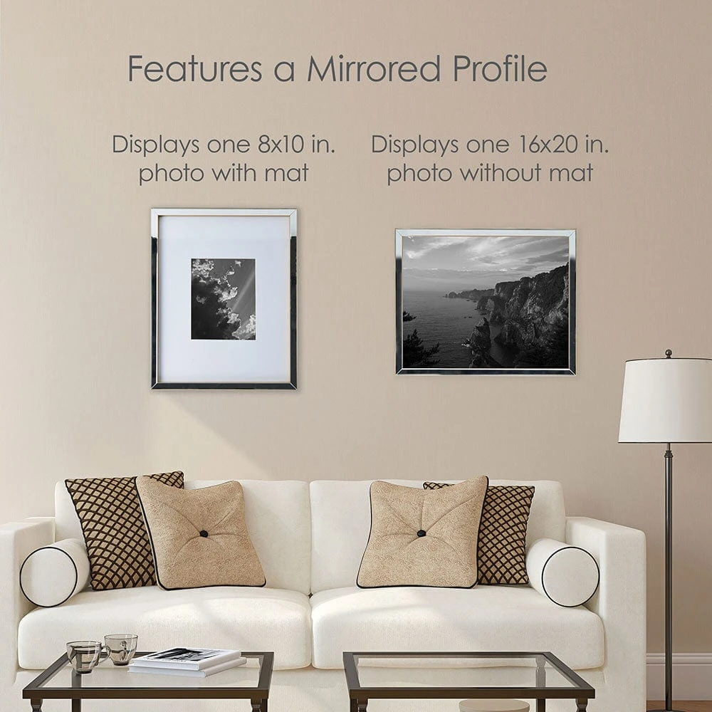 MIKASA Gold Mirror 16 X 20 Gallery Frame, Matted To 8 X 10 3 MIKASA Gold Mirror 16 X 20 Gallery Frame, Matted To 8 X 10 - Image 3