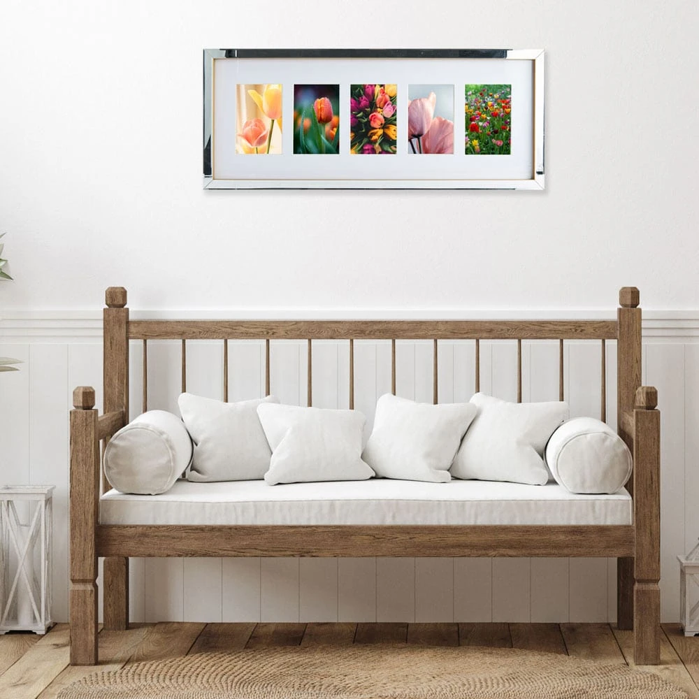 MIKASA Gold Mirror 5 Openings Collage Gallery Frame 2 MIKASA Gold Mirror 5 Openings Collage Gallery Frame - Image 2