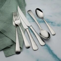 MIKASA Hammered Mirror Opulent 75 Piece Flatware Set, Service For 12 -Mikasa hammered mirror opulent 75 piece flatware set service for 12 5247014 3