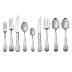 MIKASA Hammered Opulent 75 Piece Flatware Set, Service For 12 -Mikasa hammered opulent 75 piece flatware set service for 12 5174037 7
