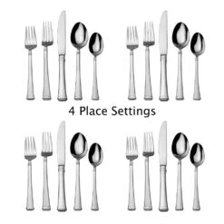 MIKASA Harmony 20 Piece Flatware Set, Service For 4 -Mikasa harmony 20 piece flatware set service for 4 5110575 2