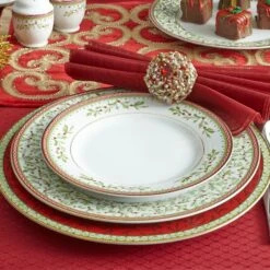 MIKASA Holiday Traditions Set Of 4 Dinner Plates -Mikasa holiday traditions set of 4 dinner plates K4L3475 201 3