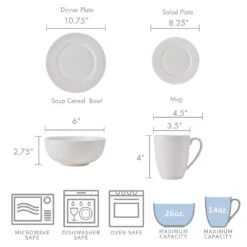 MIKASA Indira 16 Piece Dinnerware Set, Service For 4 -Mikasa indira 16 piece dinnerware set service for 4 5280363 6