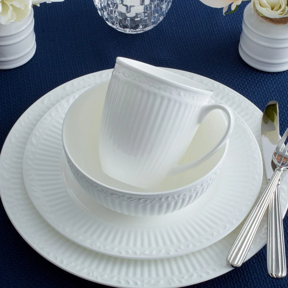 MIKASA Italian Countryside White Bone China Mug 2 MIKASA Italian Countryside White Bone China Mug - Image 2