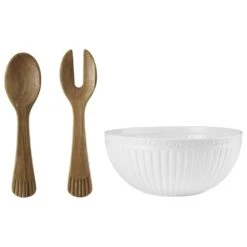 MIKASA Italian Countryside® Salad Serving Bowl With Serving Utensils -Mikasa italian countryside salad serving bowl with serving utensils 5109173 4