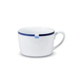 MIKASA Jet Set Blue Set Of 4 Tea Cups And Saucers -Mikasa jet set blue set of 4 tea cups and saucers K85132194 4