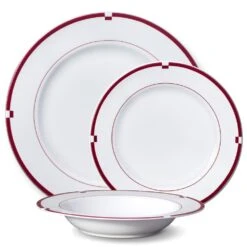 MIKASA Jet Set Red Dinnerware Set