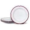 MIKASA Jet Set Red Set Of 4 Dinner Plates