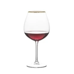 MIKASA Julie Gold Set Of 4 Red Wine Glasses -Mikasa julie gold set of 4 red wine glasses 5289858 3
