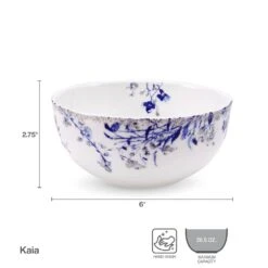 MIKASA Kaia Platinum Set Of 4 All Purpose Bowls -Mikasa kaia platinum set of 4 all purpose bowls 5289092 5