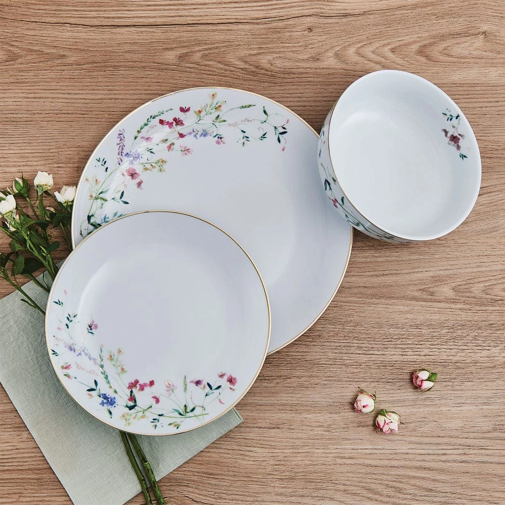 MIKASA Kalina Gold 24 Piece Dinnerware Set, Service For 8 2 MIKASA Kalina Gold 24 Piece Dinnerware Set, Service For 8 - Image 2