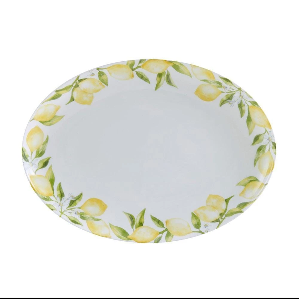 MIKASA Lemons Oval Serving Platter, 14 Inch 3 MIKASA Lemons Oval Serving Platter, 14 Inch - Image 3