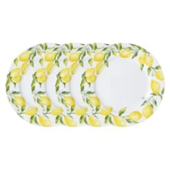 MIKASA Lemons Set Of 4 Dinner Plates