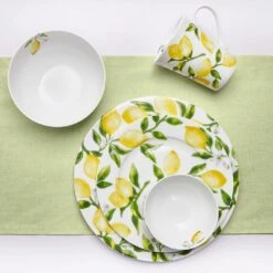 MIKASA Lemons Set Of 4 Dinner Plates -Mikasa lemons set of 4 dinner plates K45289435 6