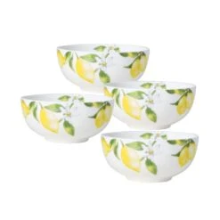 MIKASA Lemons Set Of 4 Fruit Bowls