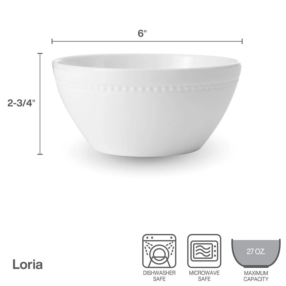 MIKASA Loria Set Of 4 Soup Cereal Bowls 6 MIKASA Loria Set Of 4 Soup Cereal Bowls - Image 6