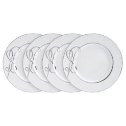 MIKASA Love Story Set Of 4 Dinner Plates