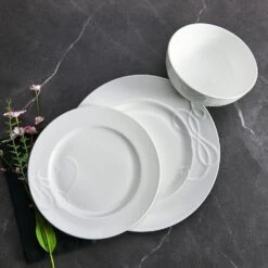 MIKASA Love Story White 18 Piece Dinnerware Set, Service For 6 -Mikasa love story white 18 piece dinnerware set service for 6 5297266 2