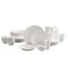MIKASA Lucerne White 40 Piece Dinnerware Set, Service For 8