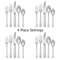 MIKASA Lucia 20 Piece Flatware Set, Service For 4 -Mikasa lucia 20 piece flatware set service for 4 5100238 2