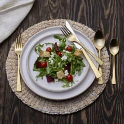 MIKASA Lucia Satin Gold 20 Piece Flatware Set, Service For 4 -Mikasa lucia satin gold 20 piece flatware set service for 4 5302965 3