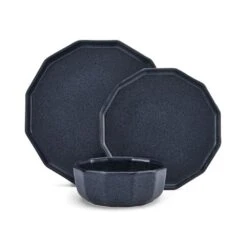 MIKASA Luxor Blue 12 Piece Dinnerware Set, Service For 4 -Mikasa luxor blue 12 piece dinnerware set service for 4 5300660 8