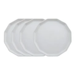 MIKASA Luxor White Set Of 4 Dinner Plates