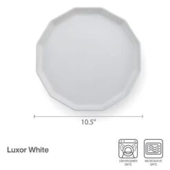 MIKASA Luxor White Set Of 4 Dinner Plates -Mikasa luxor white set of 4 dinner plates 5300678 4