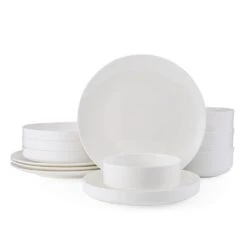 MIKASA Macie 12 Piece Dinnerware Set, Service For 4