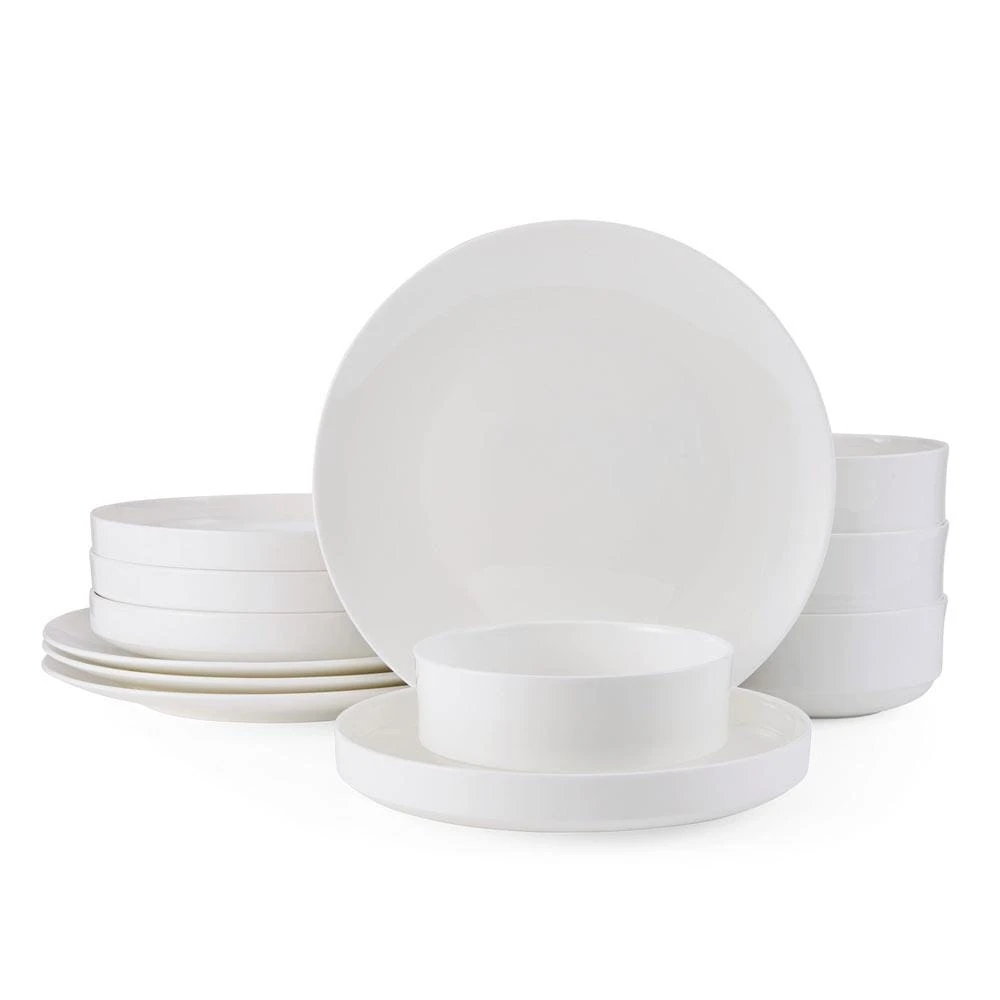 MIKASA Macie 12 Piece Dinnerware Set, Service For 4 1 MIKASA Macie 12 Piece Dinnerware Set, Service For 4