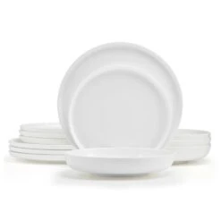 MIKASA Marion 12 Piece Dinnerware Set, Service For 4