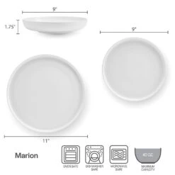 MIKASA Marion 12 Piece Dinnerware Set, Service For 4 -Mikasa marion 12 piece dinnerware set service for 4 5297271 5