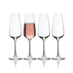 MIKASA Melody Set Of 4 Champagne Flute Glasses