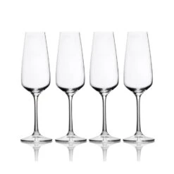 MIKASA Melody Set Of 4 Champagne Flute Glasses -Mikasa melody set of 4 champagne flute glasses 5275770 3