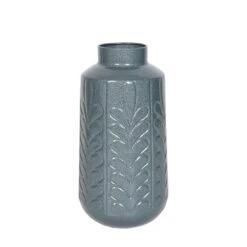 MIKASA Metal Leaf Vase, 15 Inch