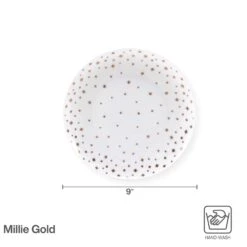 MIKASA Millie Gold Set Of 4 Salad Plates -Mikasa millie gold set of 4 salad plates 5289324 4
