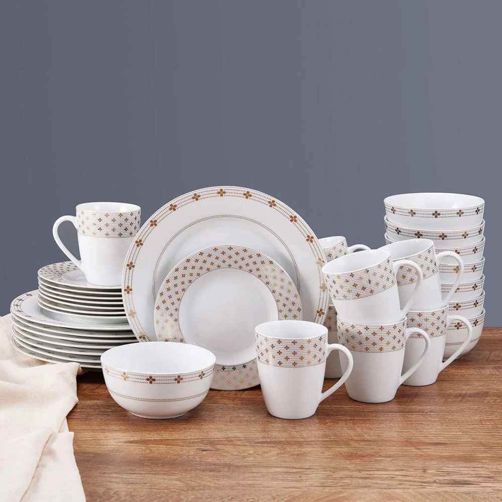 MIKASA Modern Petals 32 Piece Dinnerware Set, Service For 8 3 MIKASA Modern Petals 32 Piece Dinnerware Set, Service For 8 - Image 3