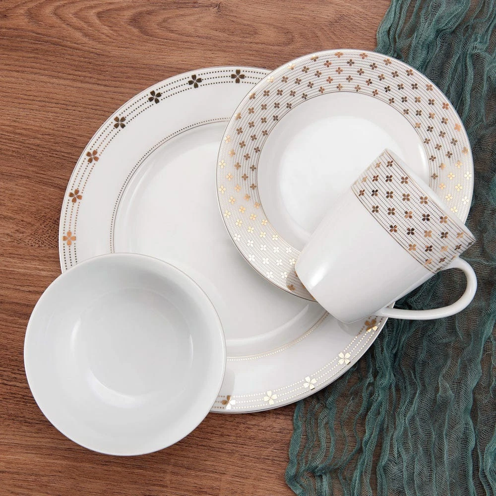 MIKASA Modern Petals 32 Piece Dinnerware Set, Service For 8 2 MIKASA Modern Petals 32 Piece Dinnerware Set, Service For 8 - Image 2