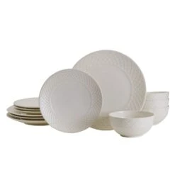 MIKASA Napa Countryside 12 Piece Dinnerware Set, Service For 4