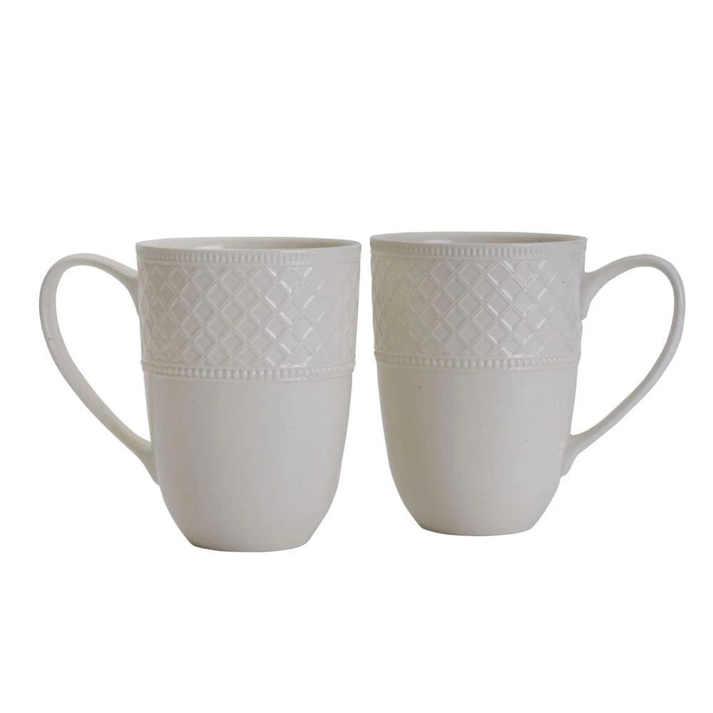 MIKASA Napa Countryside Set Of 2 Tall Mugs 1 MIKASA Napa Countryside Set Of 2 Tall Mugs