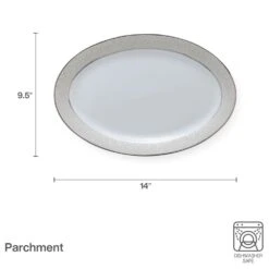 MIKASA Parchment 14 Inch Oval Platter -Mikasa parchment 14 inch oval platter L3438 314 4