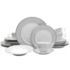 MIKASA Parchment 20 Piece Dinnerware Set, Service For 4