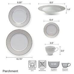 MIKASA Parchment 20 Piece Dinnerware Set, Service For 4 -Mikasa parchment 20 piece dinnerware set service for 4 5077604 5