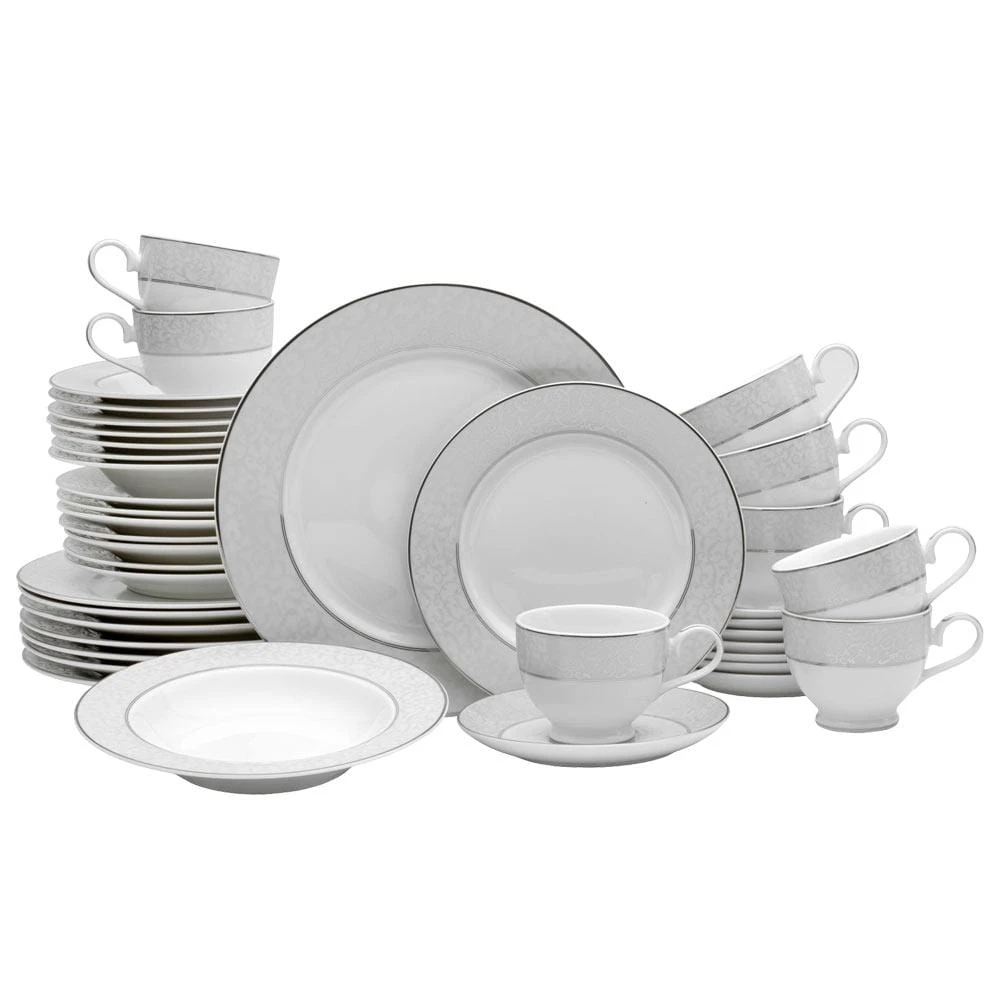MIKASA Parchment 40 Piece Dinnerware Set, Service For 8 1 MIKASA Parchment 40 Piece Dinnerware Set, Service For 8