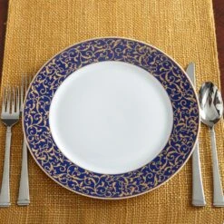 MIKASA Parchment Cobalt Dinner Plate -Mikasa parchment cobalt dinner plate 5146634 3