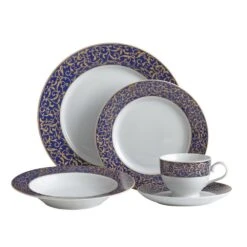 MIKASA Parchment Cobalt Dinnerware Set