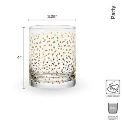 MIKASA Party Set Of 4 Double Old Fashioned Whiskey Glasses -Mikasa party set of 4 double old fashioned glasses 5294203 4