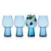MIKASA Phoebe Blue Set Of 4 Beer Goblet Glasses